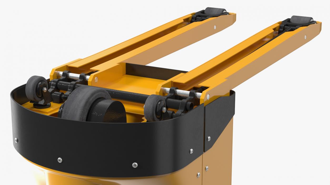 Yellow Powered Pallet Truck 3D