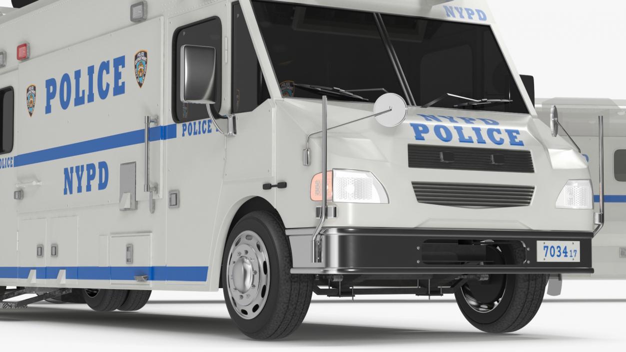 3D NYPD ASPCA Mobile Command Center Illuminated Rigged