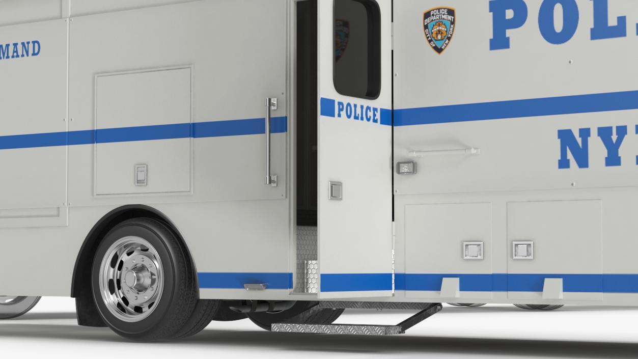 3D NYPD ASPCA Mobile Command Center Illuminated Rigged