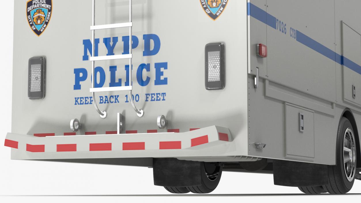 3D NYPD ASPCA Mobile Command Center Illuminated Rigged