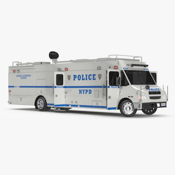 3D NYPD ASPCA Mobile Command Center Illuminated Rigged