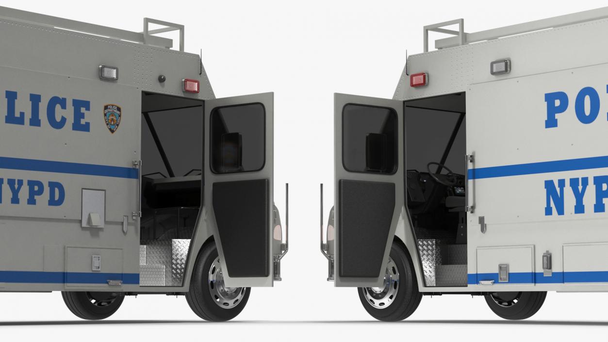 3D NYPD ASPCA Mobile Command Center Illuminated Rigged