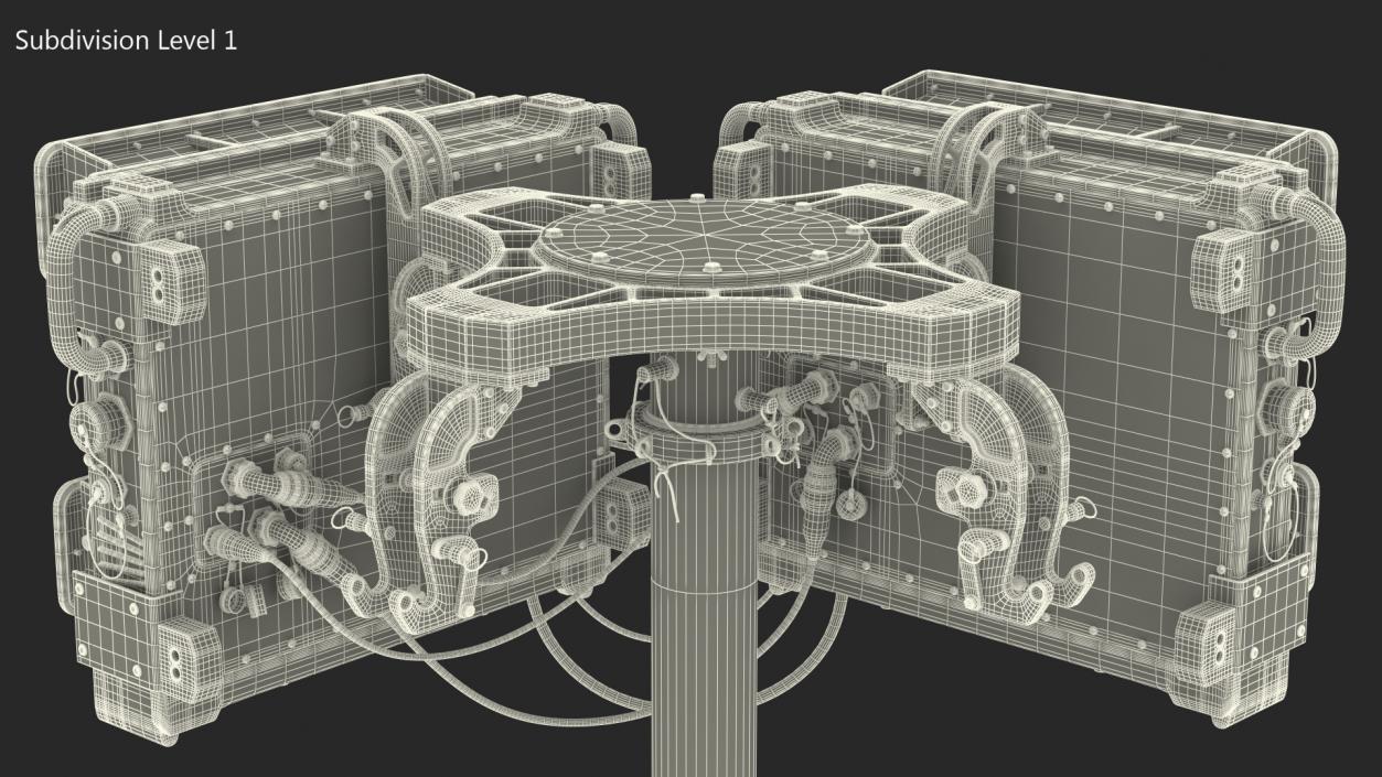 3D model Blighter A400 Series Air Security Radars