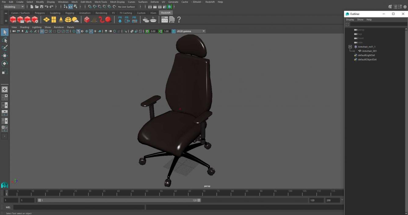 3D model Armchair 2