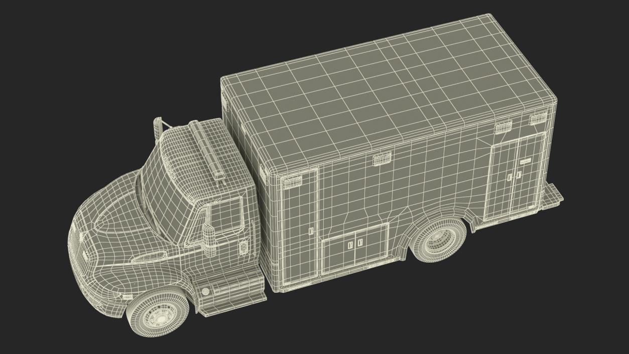 3D International Durastar Ambulance Truck model