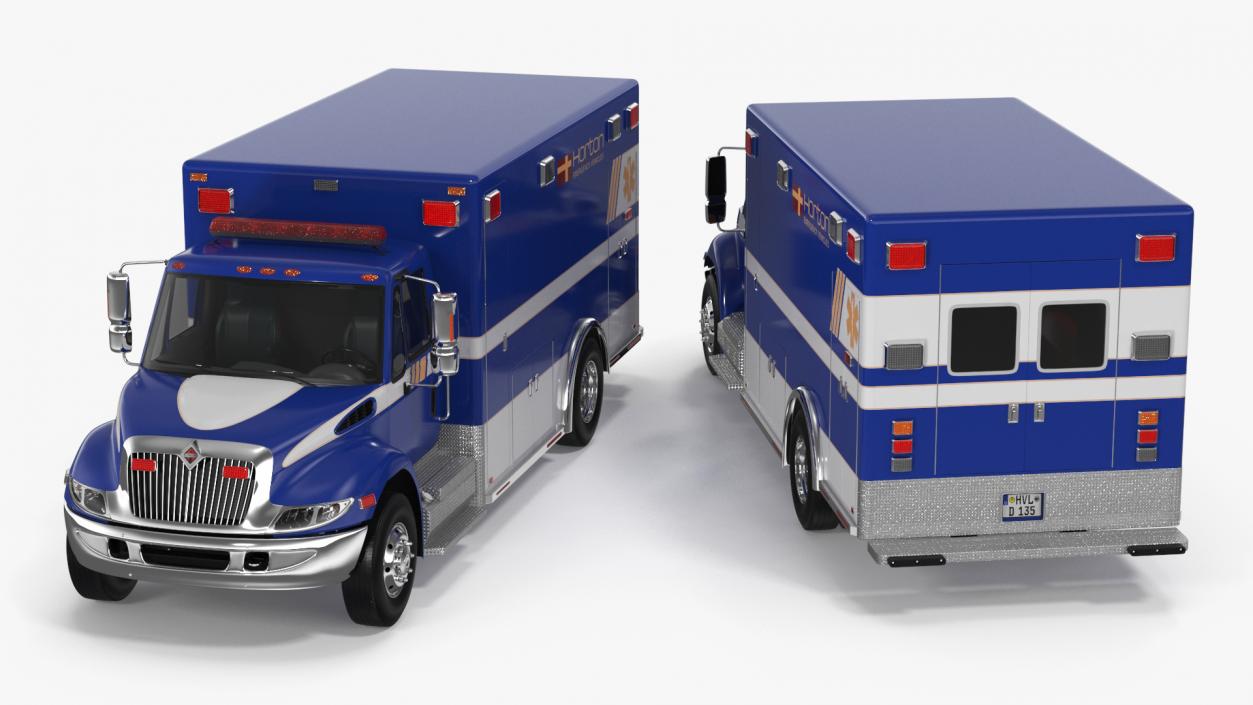 3D International Durastar Ambulance Truck model