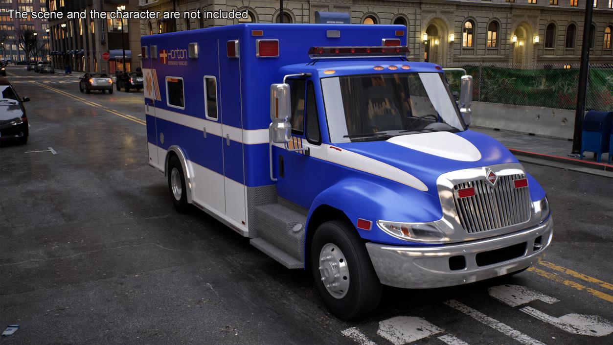 3D International Durastar Ambulance Truck model