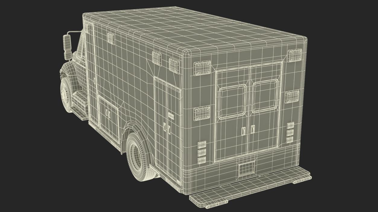 3D International Durastar Ambulance Truck model