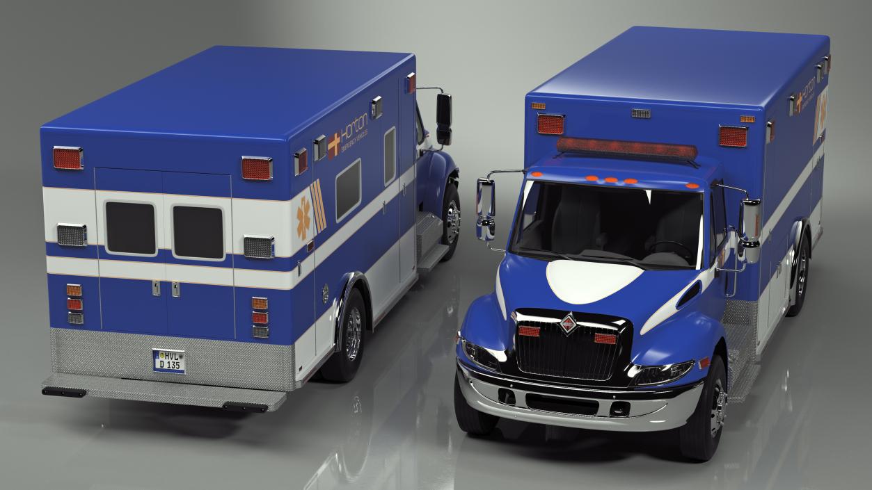 3D International Durastar Ambulance Truck model