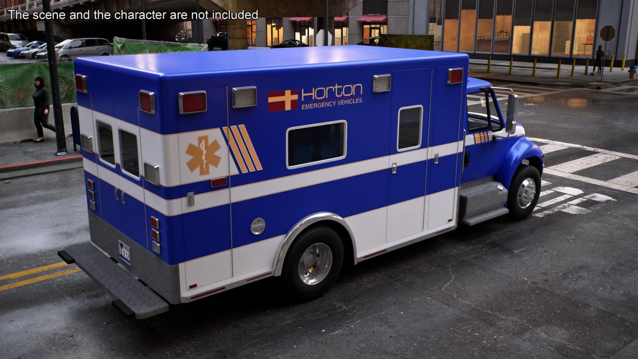 3D International Durastar Ambulance Truck model