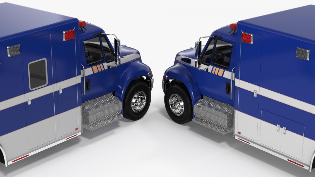 3D International Durastar Ambulance Truck model