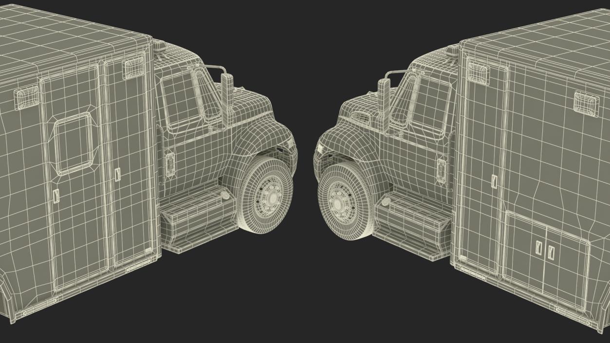 3D International Durastar Ambulance Truck model