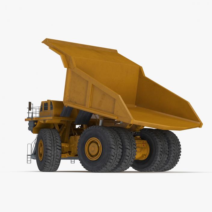 3D Mining Dump Truck Rigged for Cinema 4D model