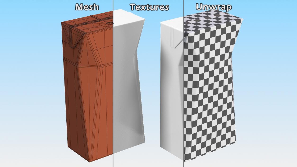 3D Small Aseptic Carton with Straw Hole