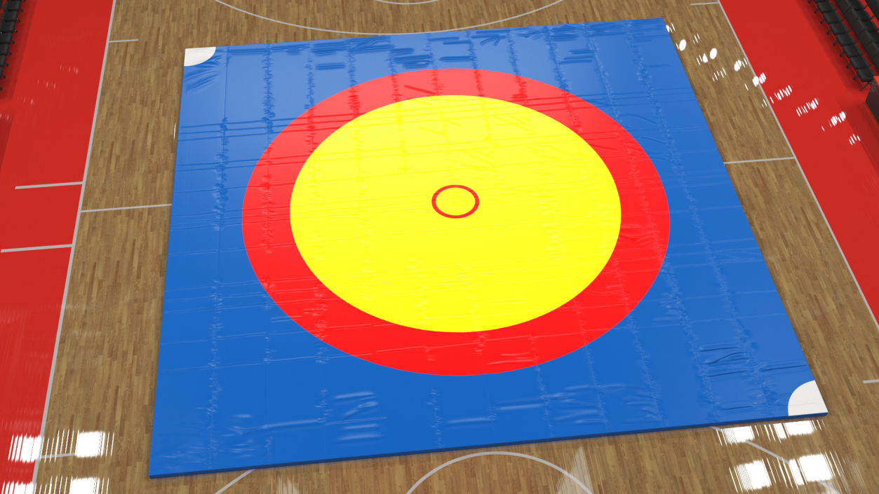 3D Olympic Wrestling Mat