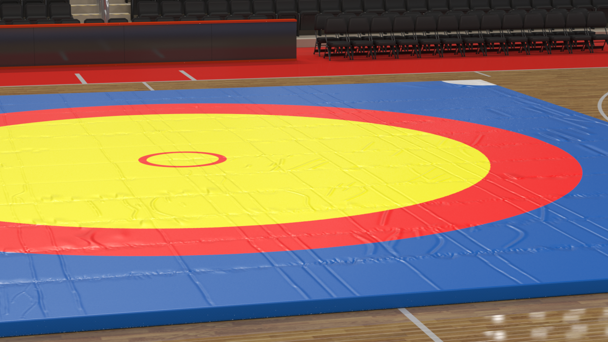 3D Olympic Wrestling Mat