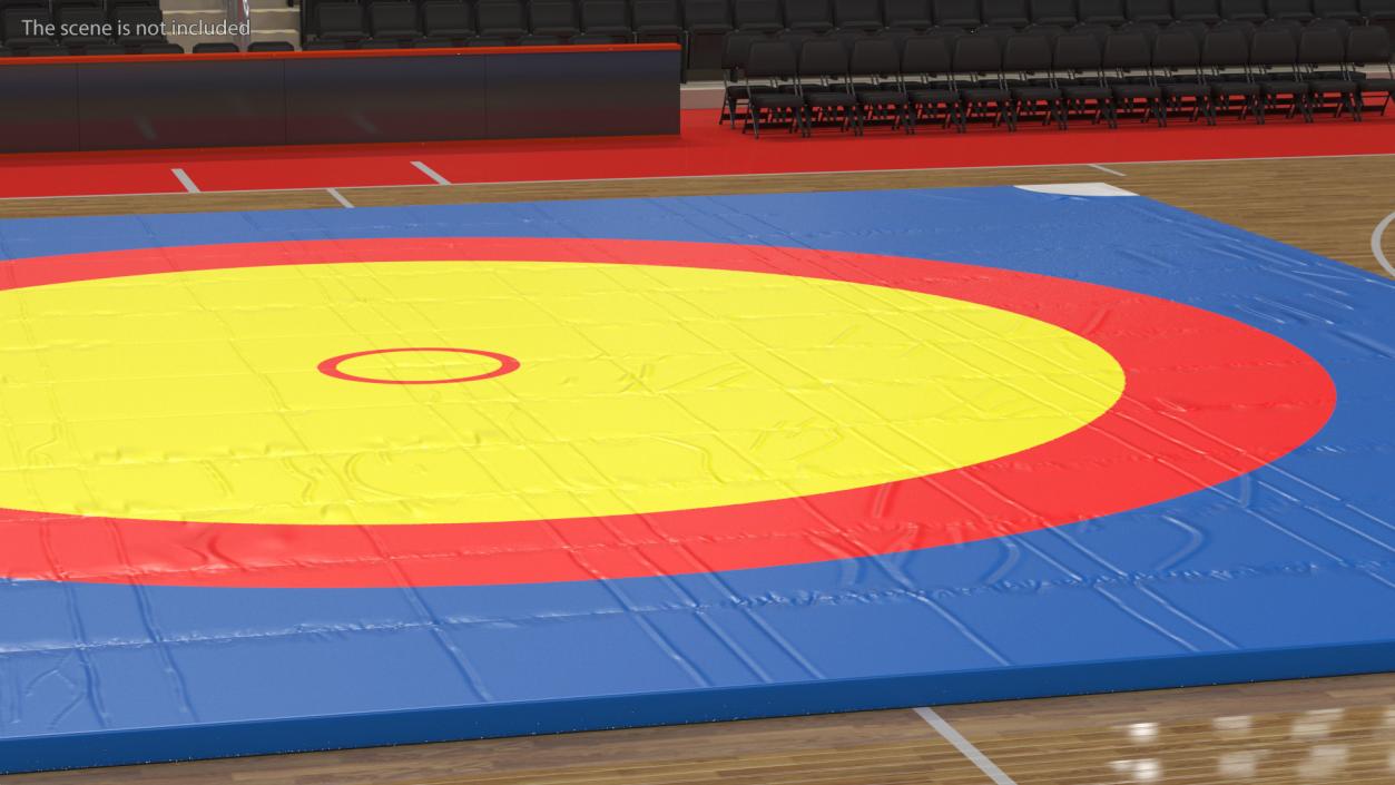 3D Olympic Wrestling Mat