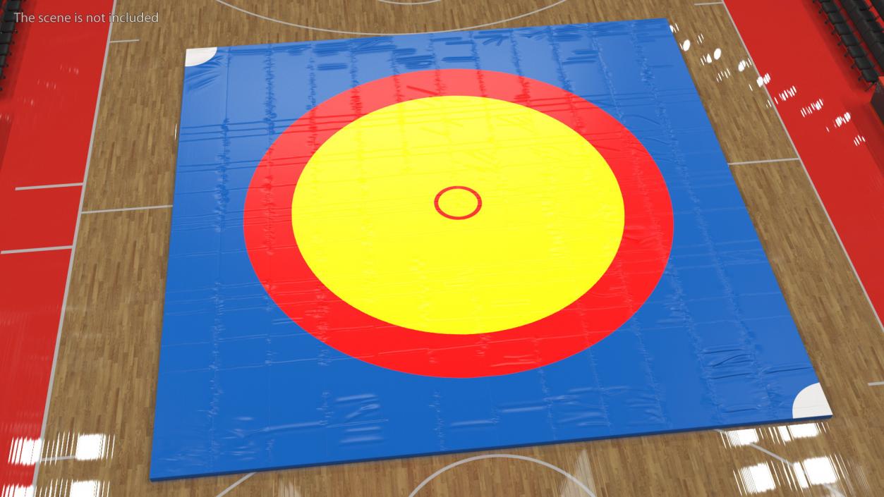 3D Olympic Wrestling Mat