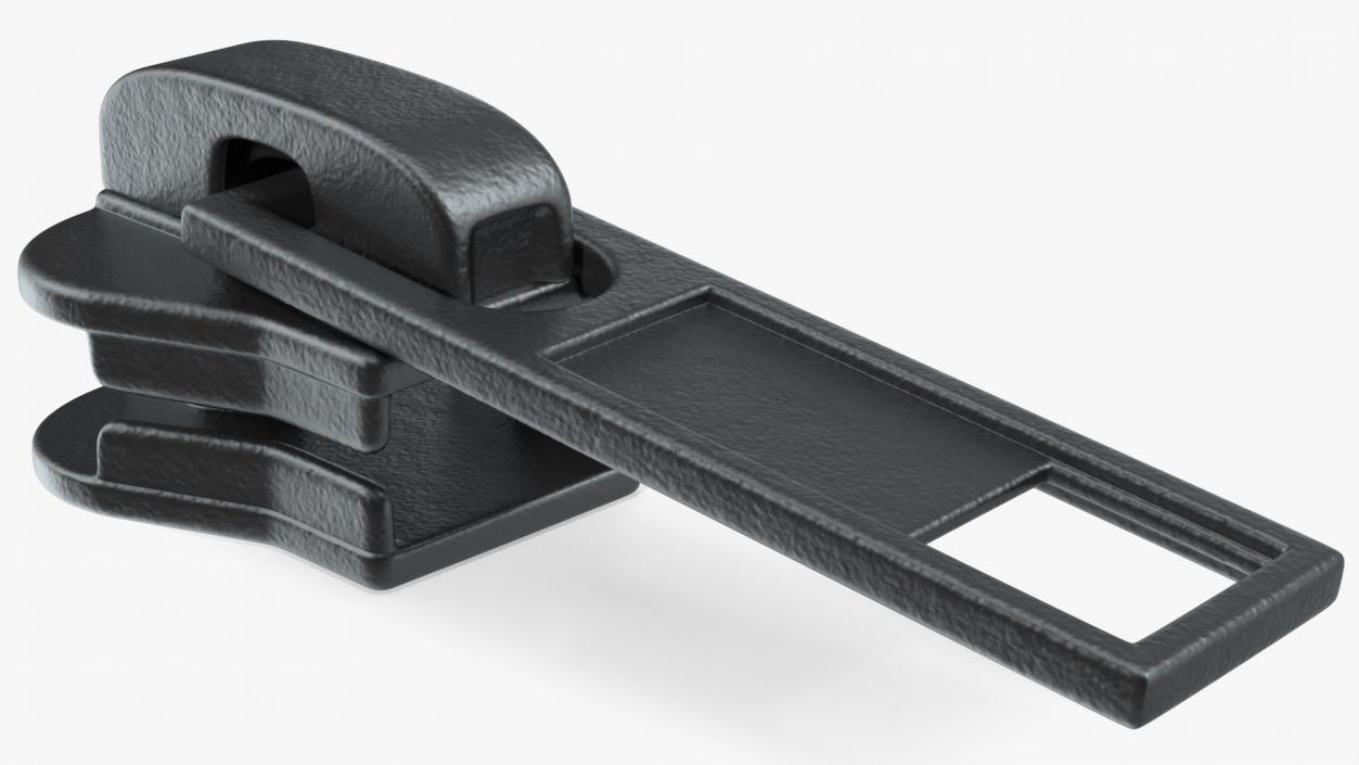 Zipper Slider Black 3D model