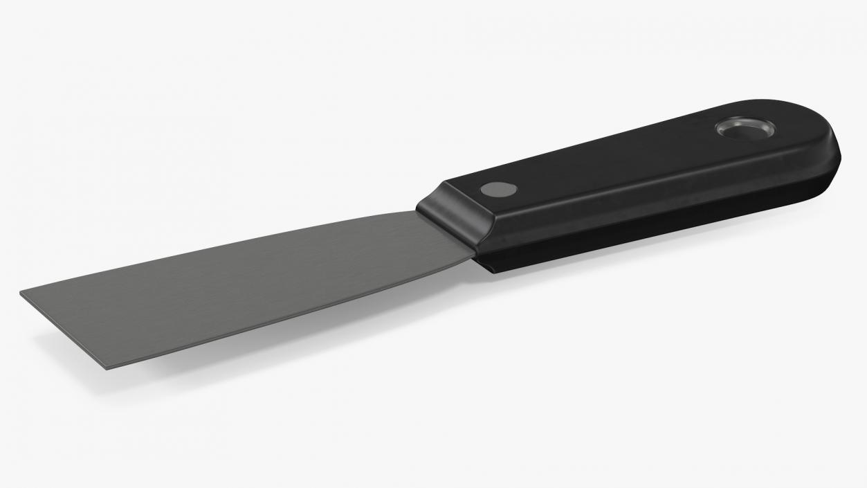 3D Scraper One and Half Inch Black Handle model