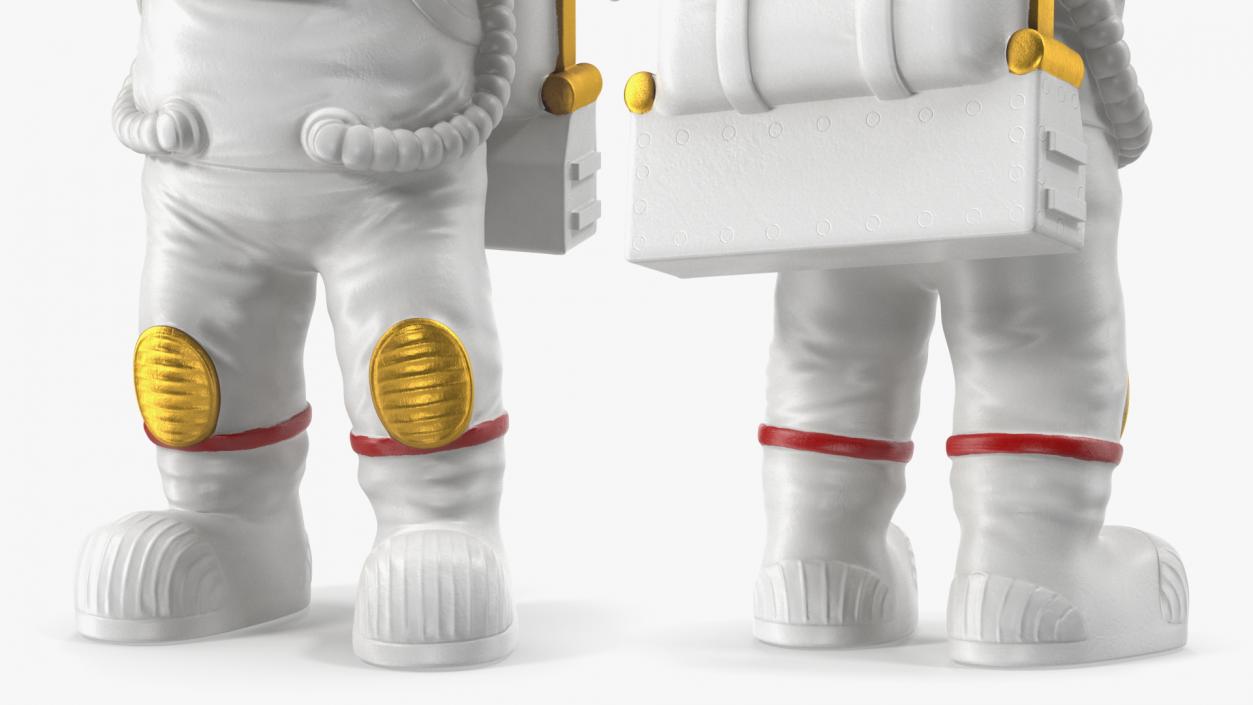 Astronaut Toy Character White OK Pose 3D