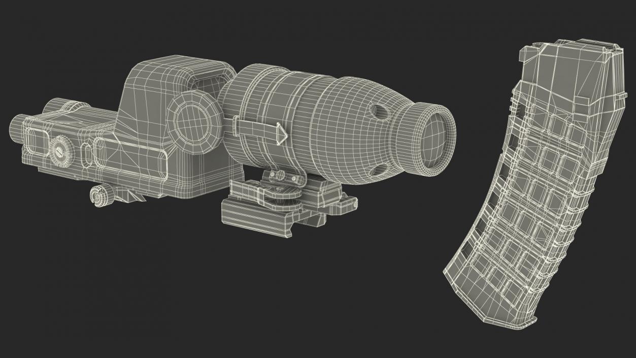 Kalashnikov Firearm AK-12 2023 with Optics 3D