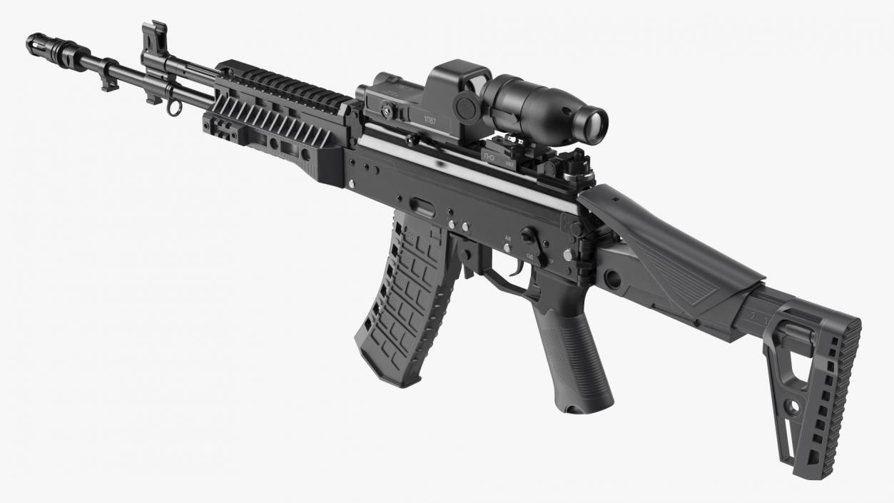 Kalashnikov Firearm AK-12 2023 with Optics 3D