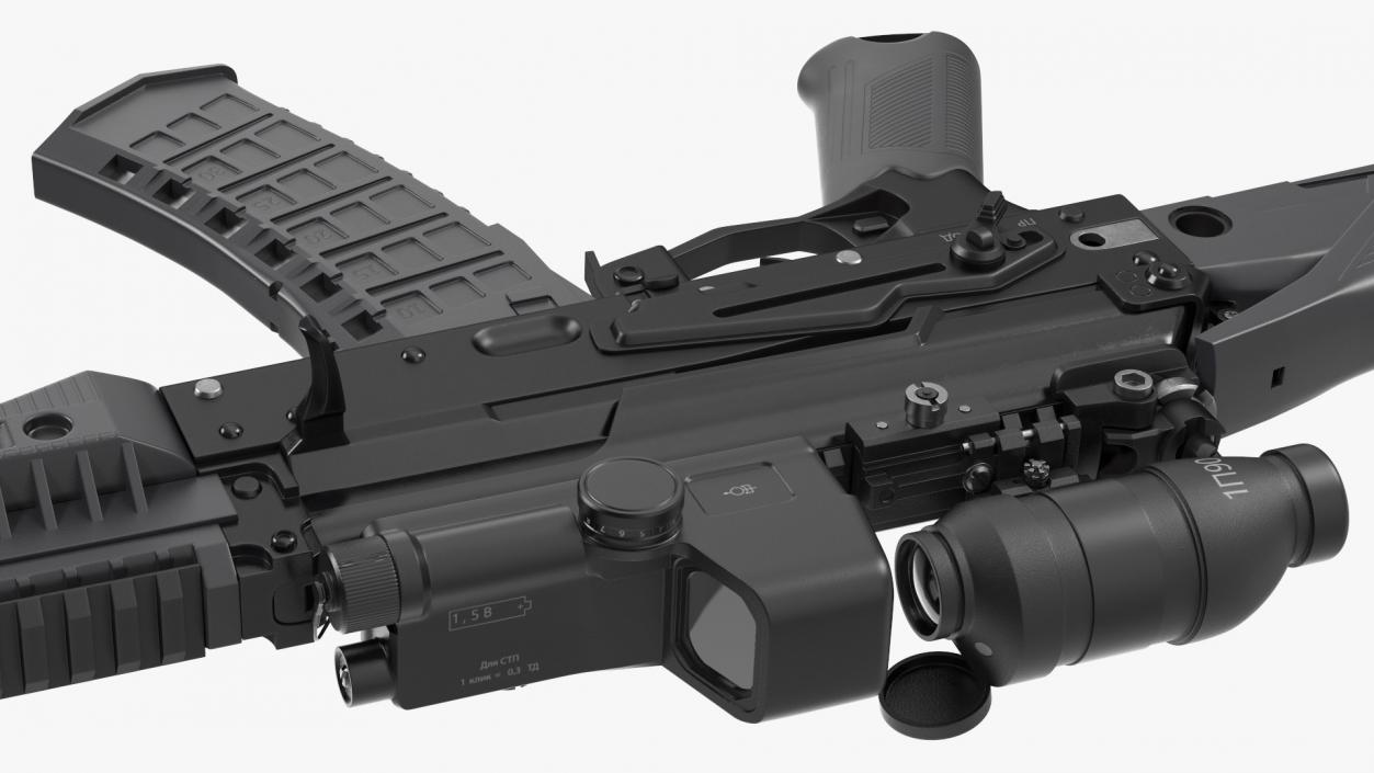 Kalashnikov Firearm AK-12 2023 with Optics 3D