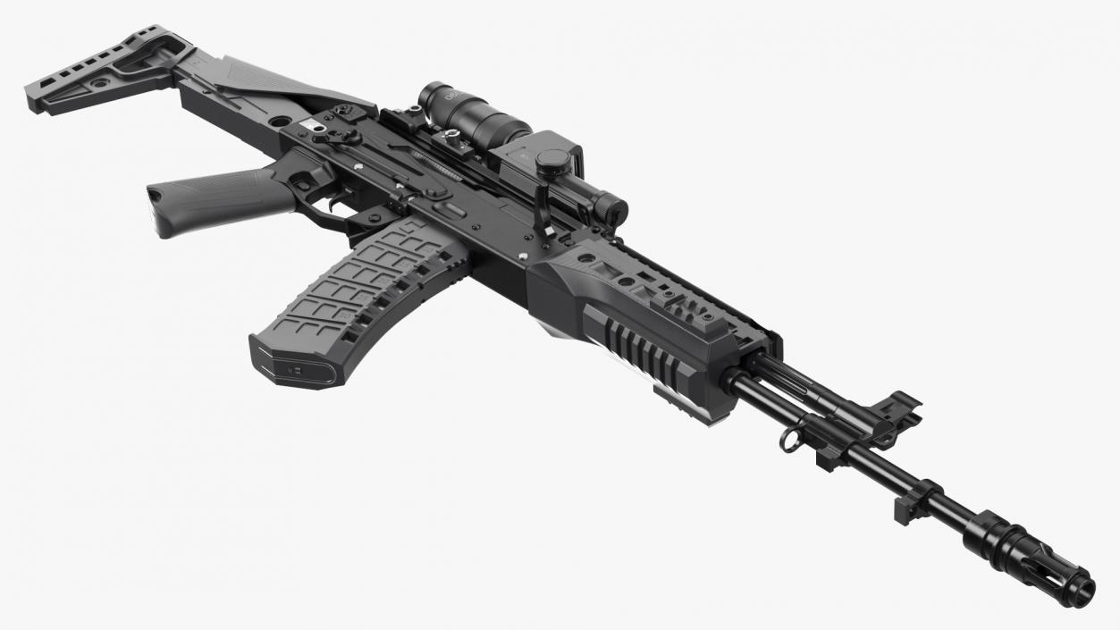 Kalashnikov Firearm AK-12 2023 with Optics 3D