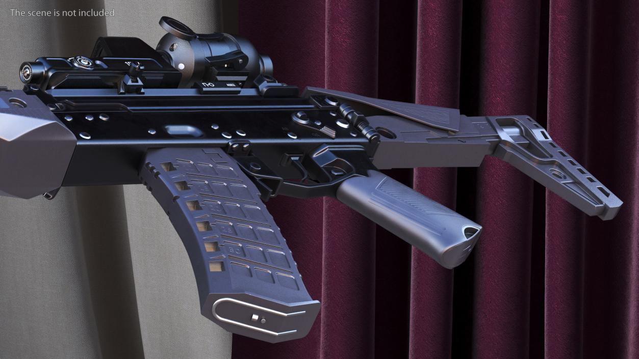 Kalashnikov Firearm AK-12 2023 with Optics 3D