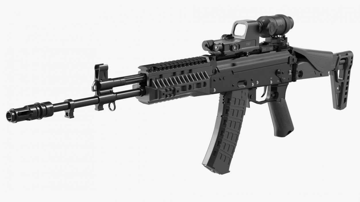 Kalashnikov Firearm AK-12 2023 with Optics 3D