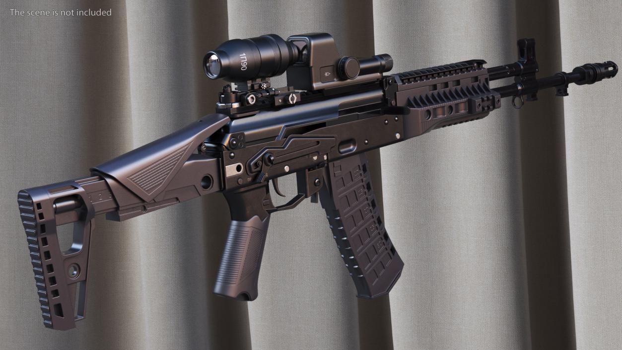 Kalashnikov Firearm AK-12 2023 with Optics 3D