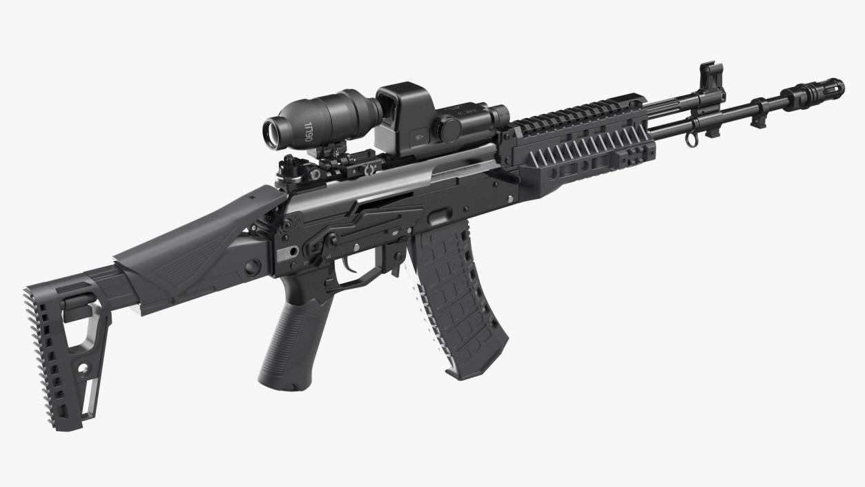 Kalashnikov Firearm AK-12 2023 with Optics 3D