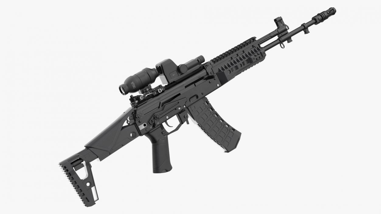 Kalashnikov Firearm AK-12 2023 with Optics 3D