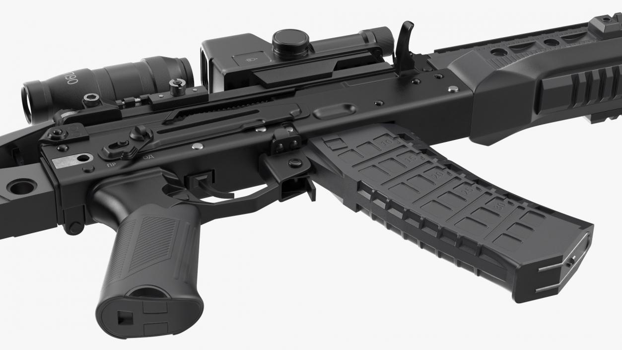 Kalashnikov Firearm AK-12 2023 with Optics 3D