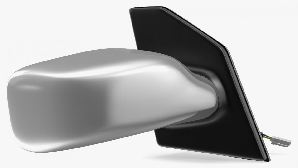 Passenger Side Car Mirror Silver 3D