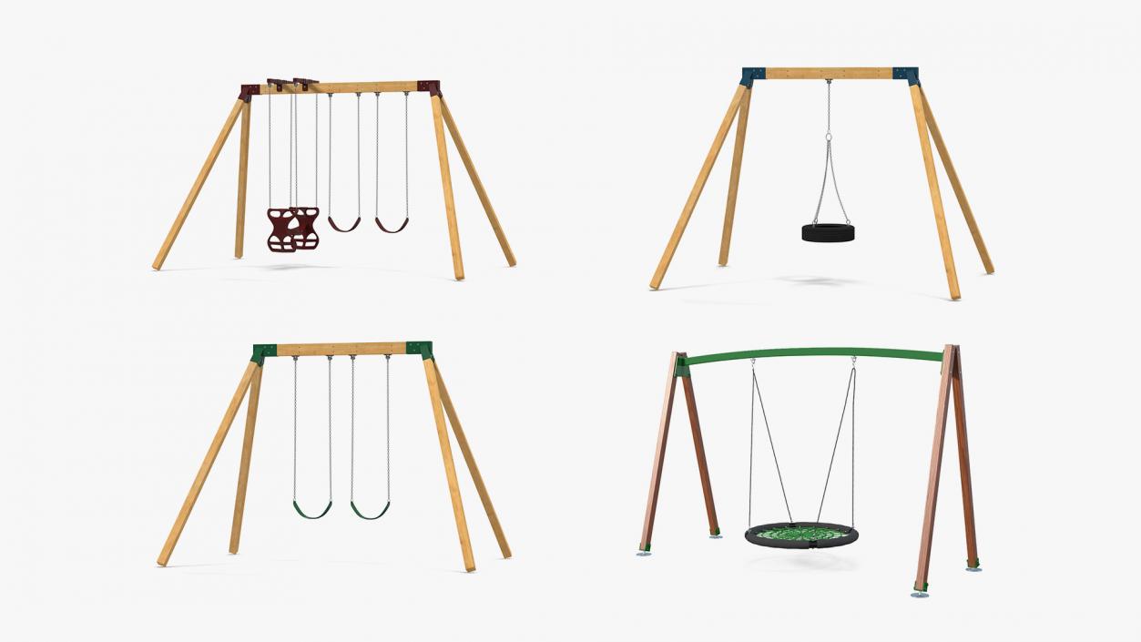 Swings Collection 3 3D model