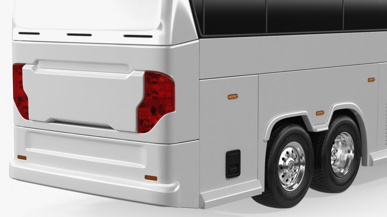 Charter Bus Simple Interior 3D