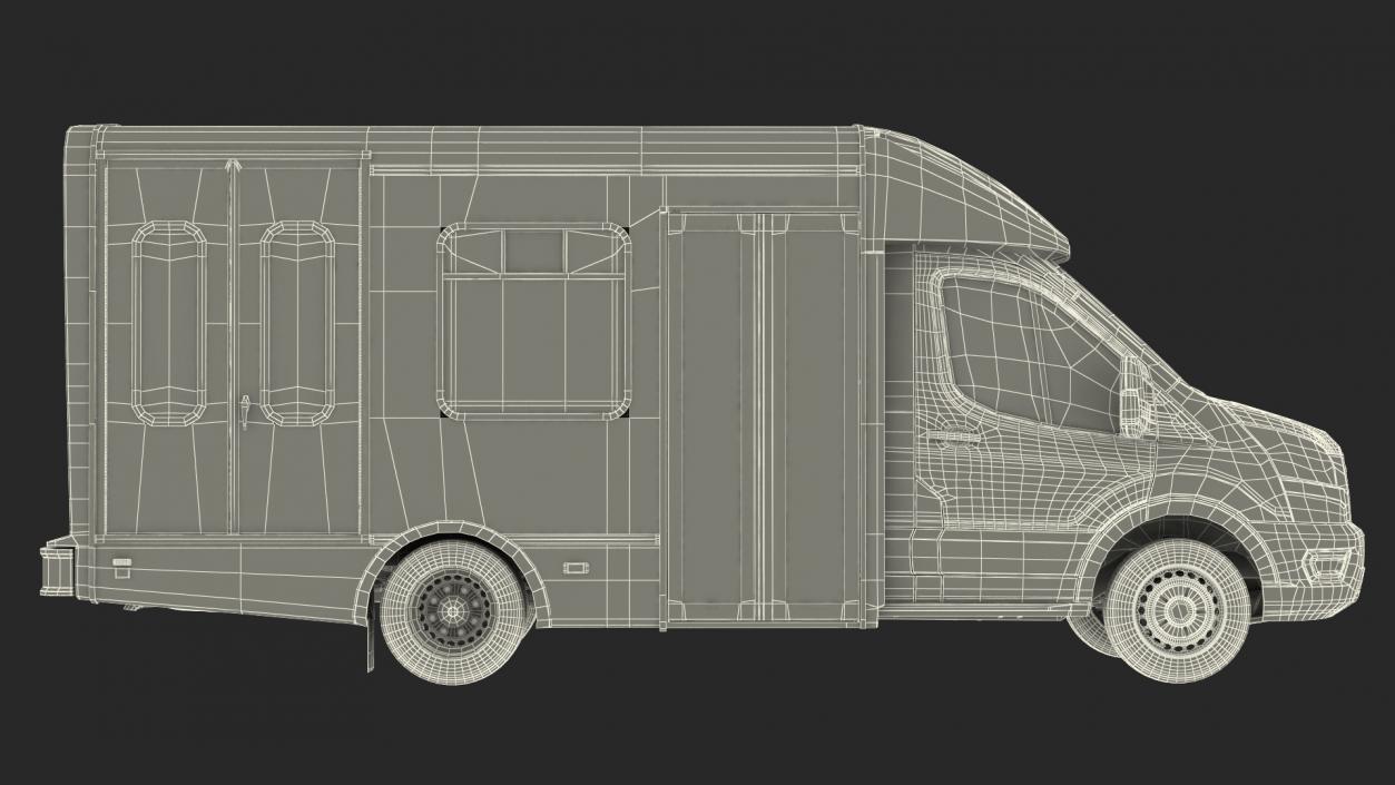 3D model Ford Starlite Transit Shuttle Bus 2020 Rigged