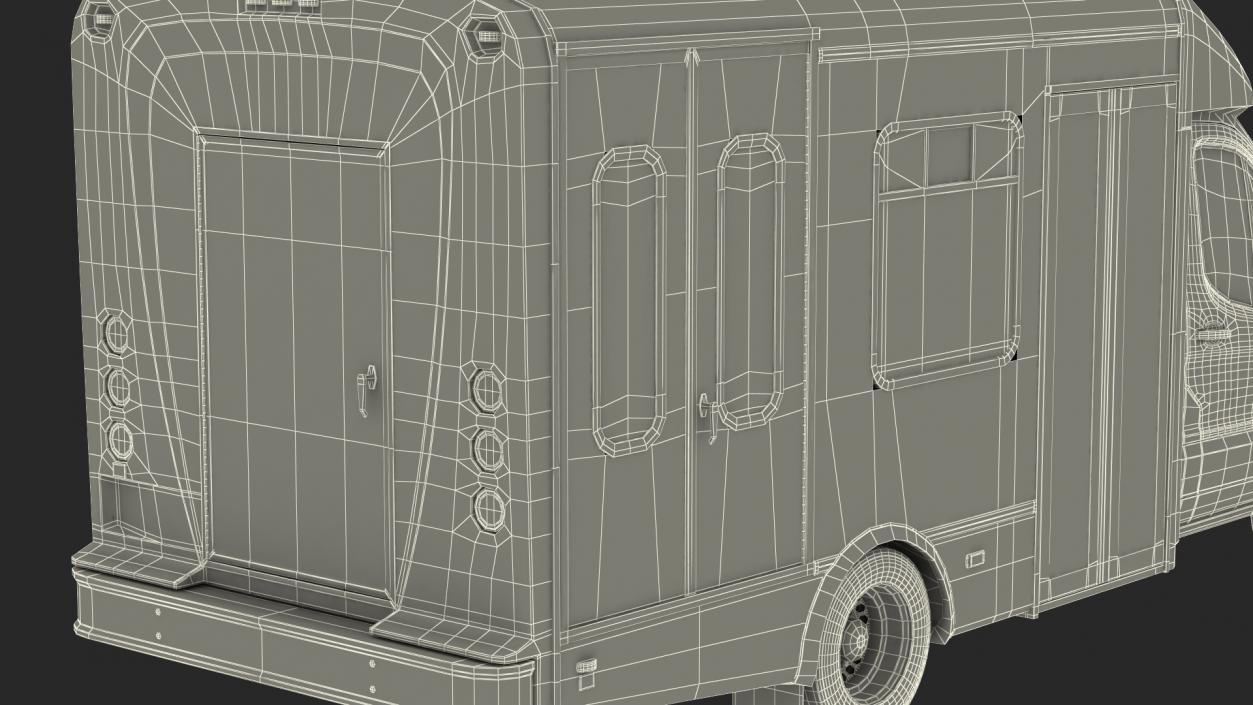 3D model Ford Starlite Transit Shuttle Bus 2020 Rigged