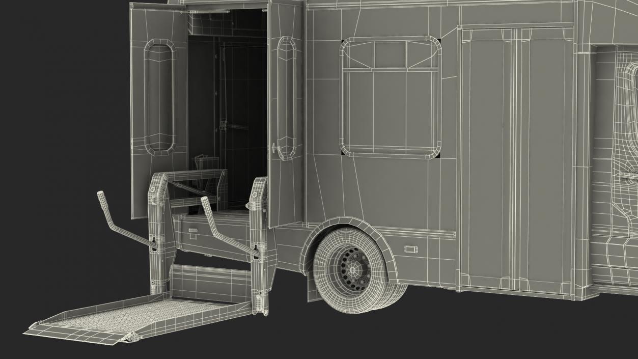 3D model Ford Starlite Transit Shuttle Bus 2020 Rigged