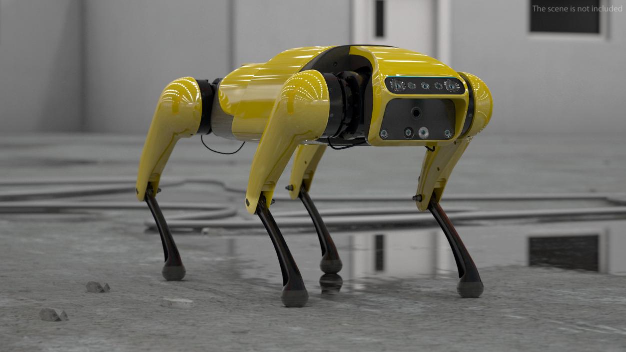 3D Dog Robot Yellow