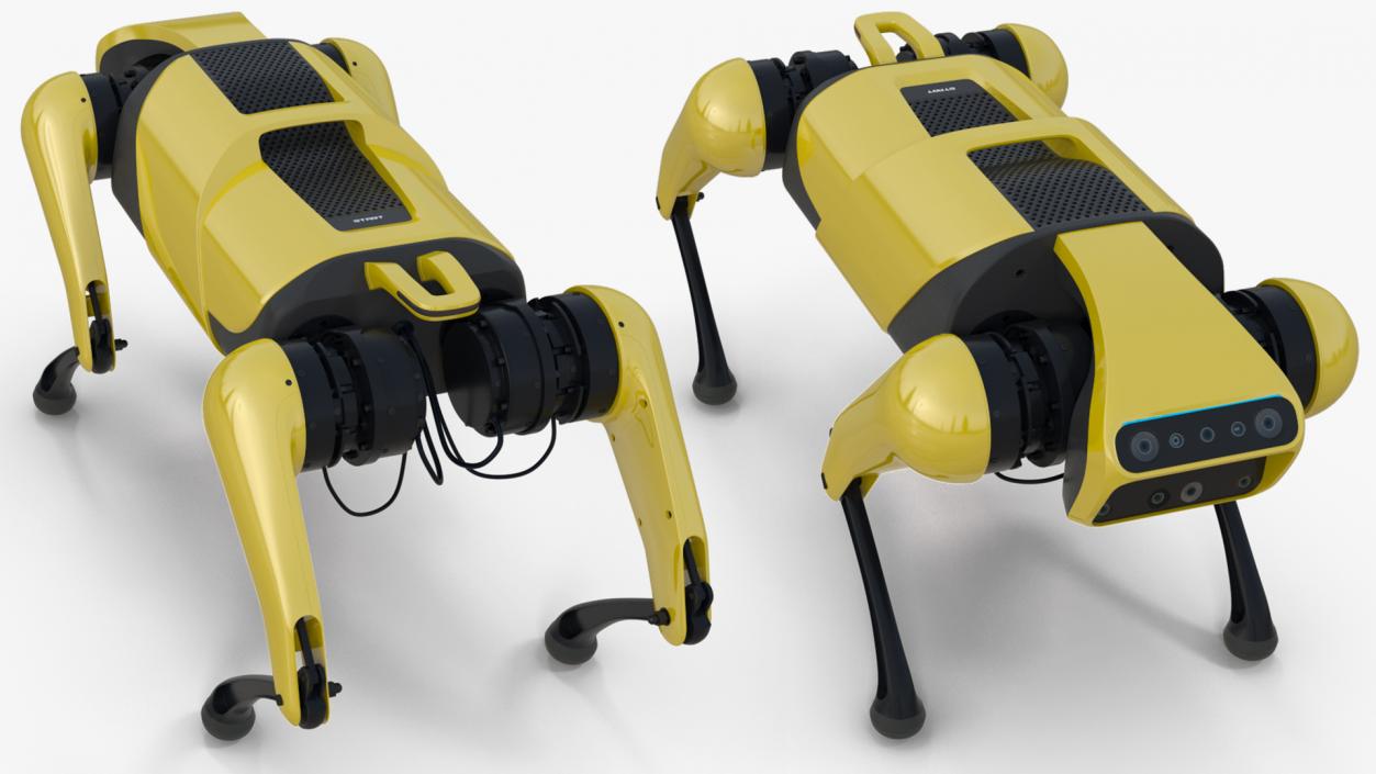 3D Dog Robot Yellow