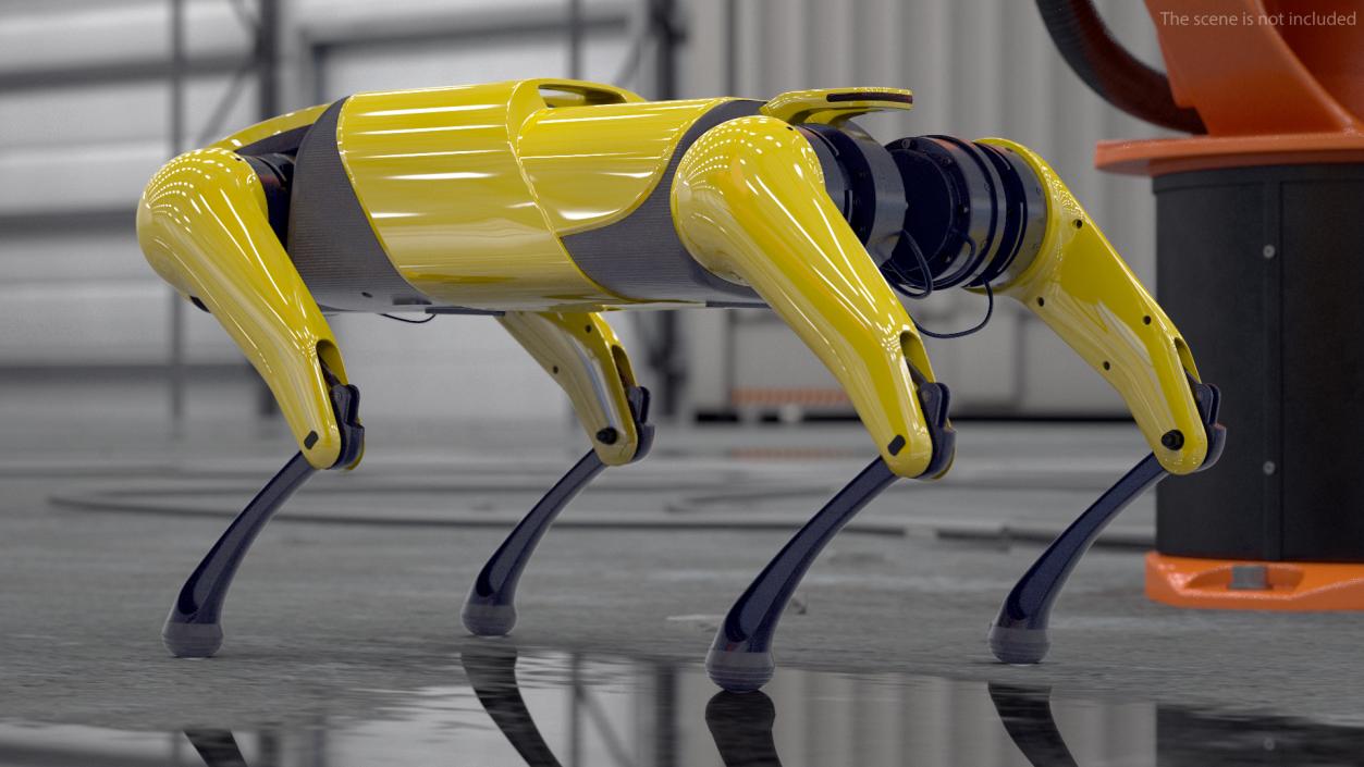 3D Dog Robot Yellow