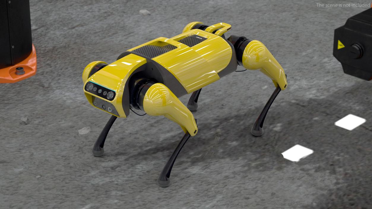 3D Dog Robot Yellow