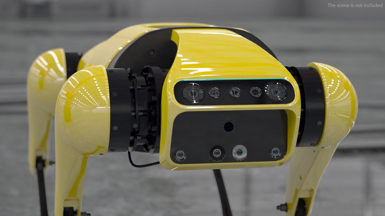 3D Dog Robot Yellow