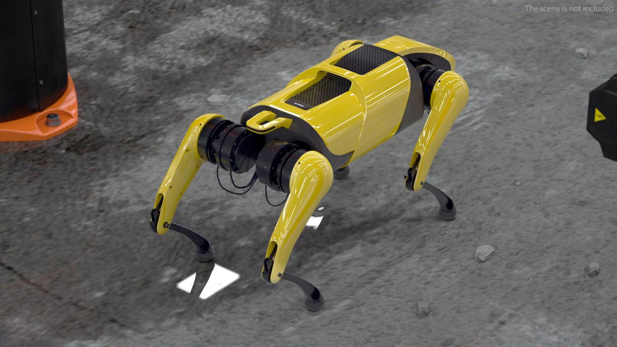 3D Dog Robot Yellow