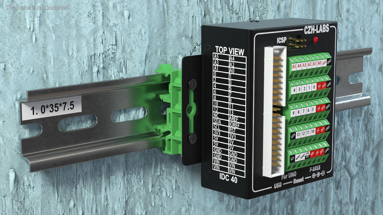 UNO Screw Terminal Block 3D model