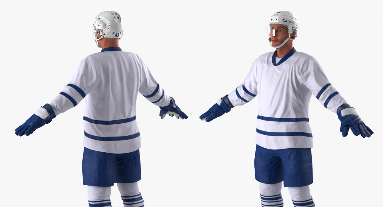 3D Hockey Player Generic 3 model