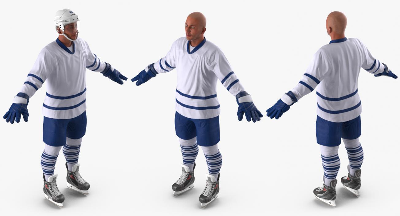 3D Hockey Player Generic 3 model